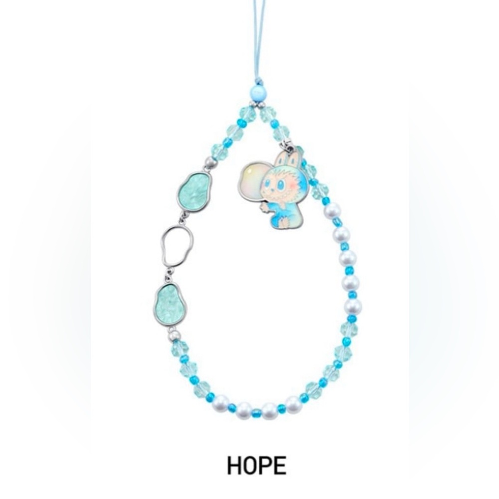 Confirmed POP MART Labubu Big Into Energy Phone Charm: HOPE (blue)
